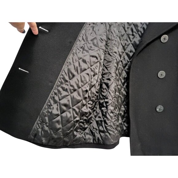 L.L.Bean Lambswool Peacoat Quilted Thinsulate Winter Coat - Picture 6 of 15